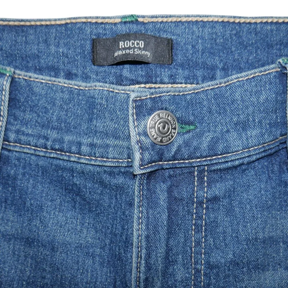 TRUE RELIGION Rocco Moto Skinny Jeans